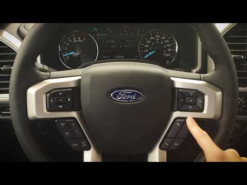 Button location of the heated steering wheel on the F150